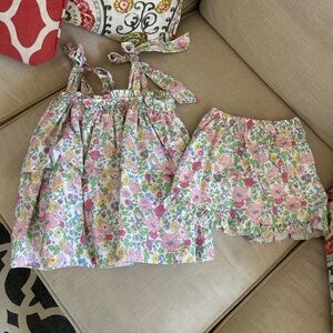 Floral short set
